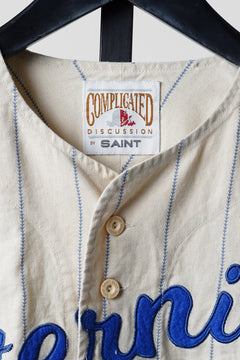 画像をギャラリービューアに読み込む, SAINT Mxxxxxx BASEBALL SHIRT / ETERNITY (WHITE)