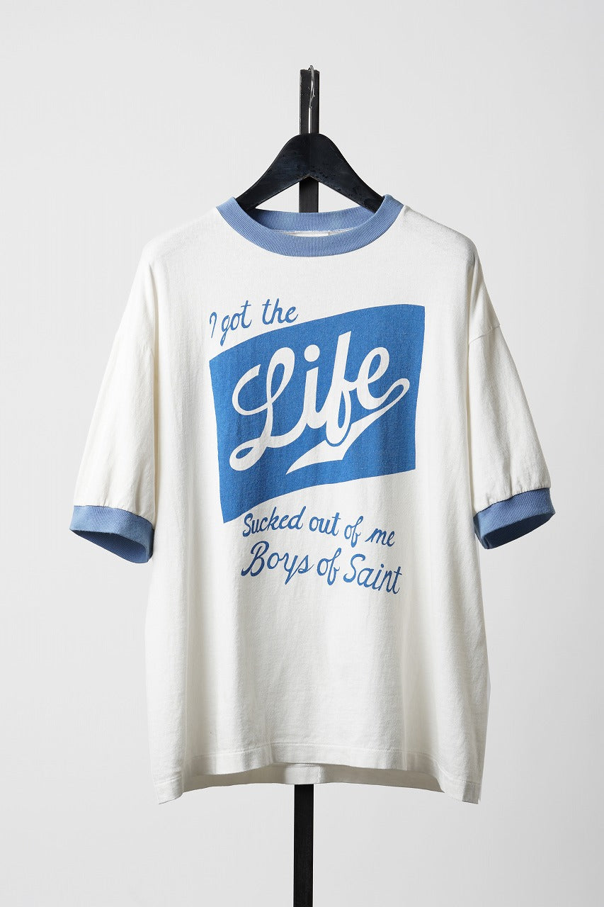 SAINT Mxxxxxx x Boys of Summer SS TEE / RINGER (WHITE) - ETERNAL