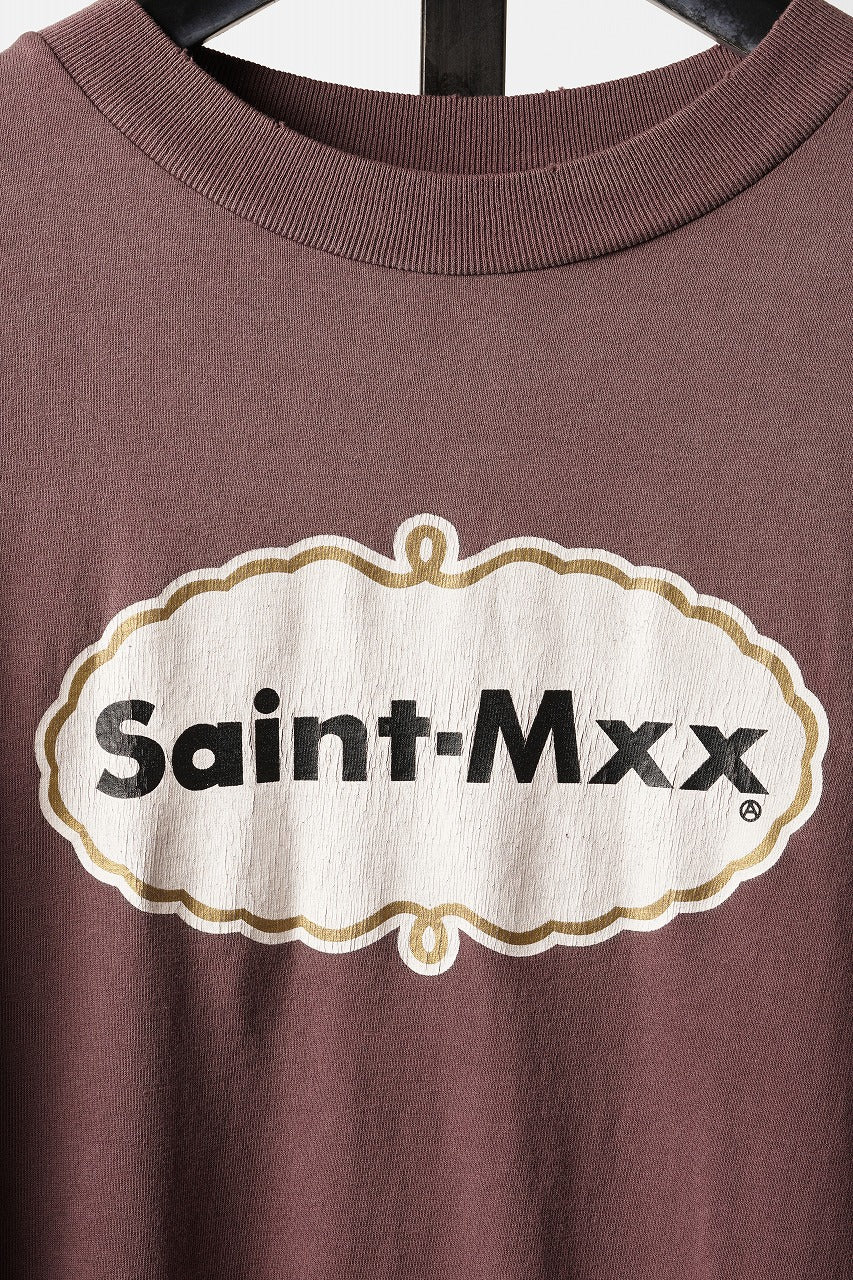 Load image into Gallery viewer, SAINT Mxxxxxx SS T-SHIRT / SAINT MXX (BURGUNDY)