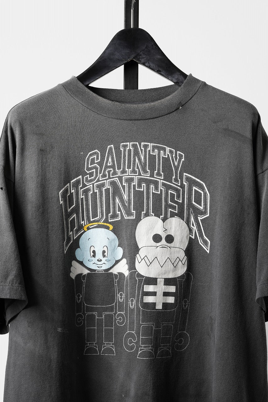 SAINT Mxxxxxx x BOUNTY HUNTER SS TEE / SKULL-K&BABY-M (BLACK
