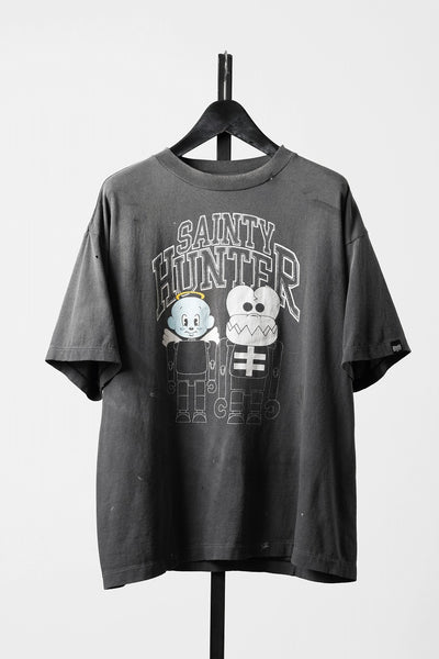 SAINT Mxxxxxx x BOUNTY HUNTER SS TEE / SKULL-K&BABY-M (BLACK)
