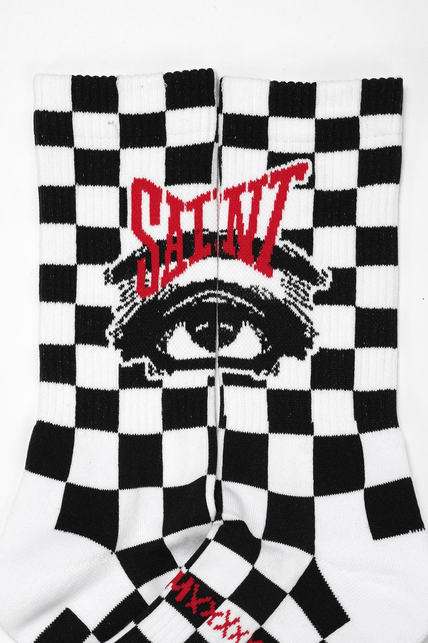 画像をギャラリービューアに読み込む, SAINT Mxxxxxx SOCKS / EYE (BLACK + WHITE)