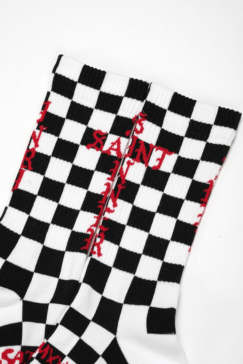 画像をギャラリービューアに読み込む, SAINT Mxxxxxx SOCKS / SINNER (BLACK + RED)