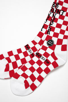 画像をギャラリービューアに読み込む, SAINT Mxxxxxx SOCKS / SINNER (WHITE + RED)