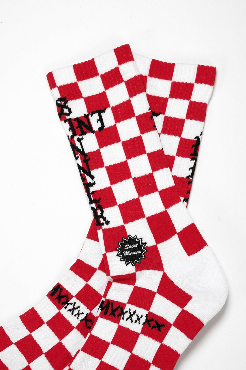 画像をギャラリービューアに読み込む, SAINT Mxxxxxx SOCKS / SINNER (WHITE + RED)