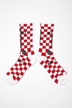 画像をギャラリービューアに読み込む, SAINT Mxxxxxx SOCKS / SINNER (WHITE + RED)