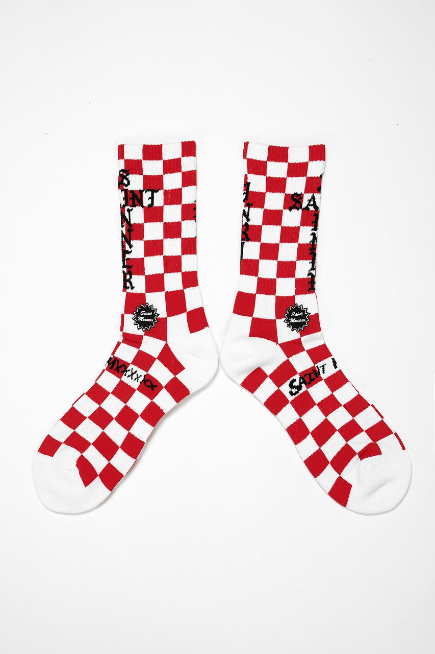 画像をギャラリービューアに読み込む, SAINT Mxxxxxx SOCKS / SINNER (WHITE + RED)