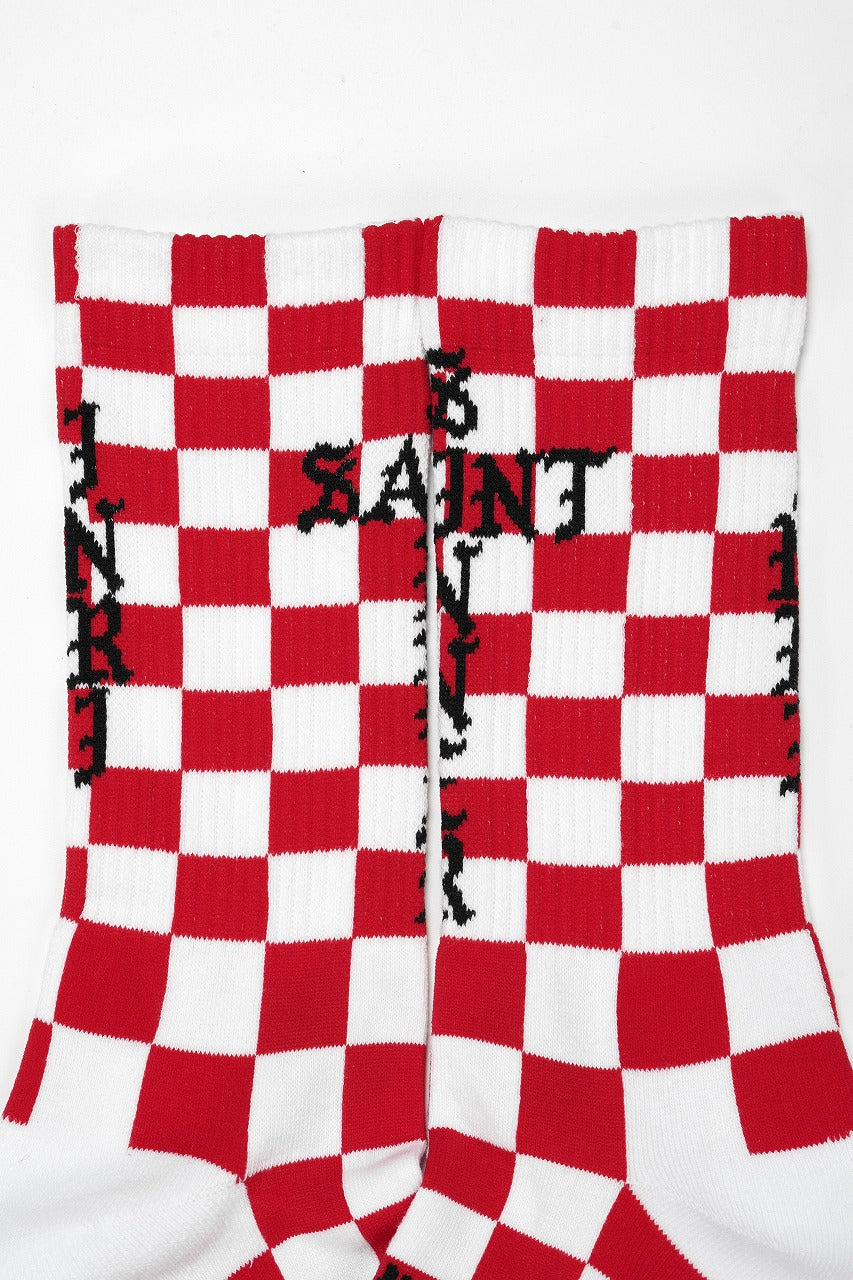 画像をギャラリービューアに読み込む, SAINT Mxxxxxx SOCKS / SINNER (WHITE + RED)