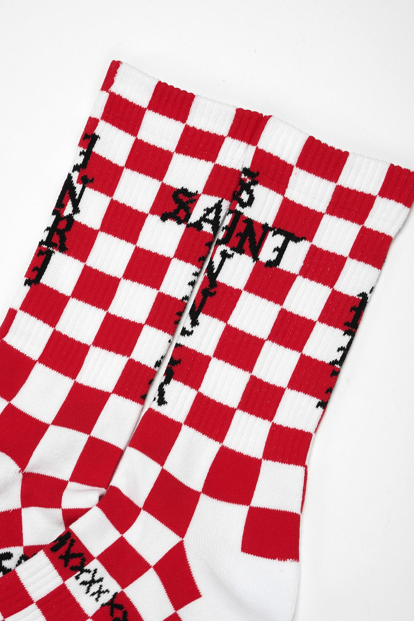 画像をギャラリービューアに読み込む, SAINT Mxxxxxx SOCKS / SINNER (WHITE + RED)