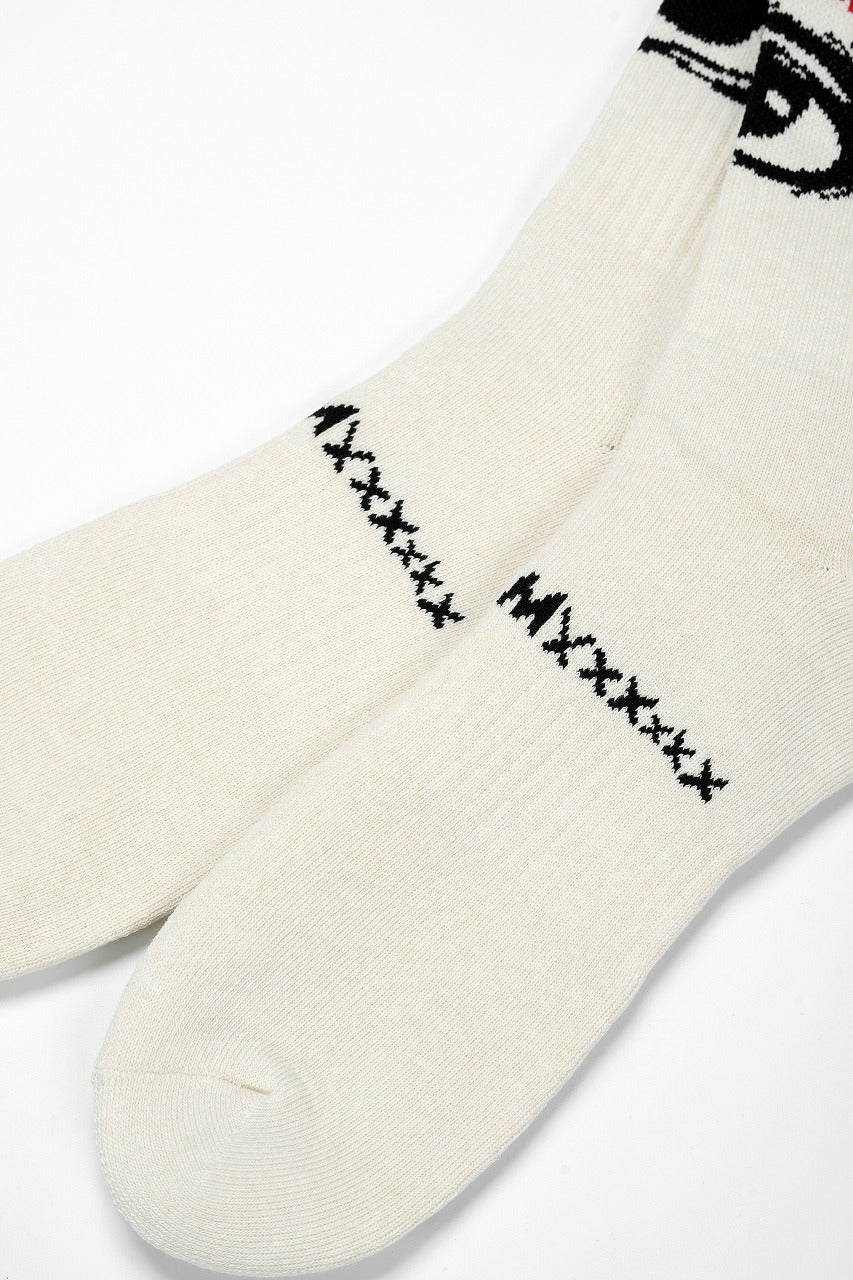 画像をギャラリービューアに読み込む, SAINT Mxxxxxx SOCKS / EYE (ECRU)