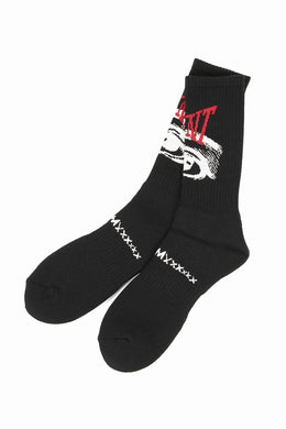 SAINT Mxxxxxx SOCKS / EYE (BLACK)