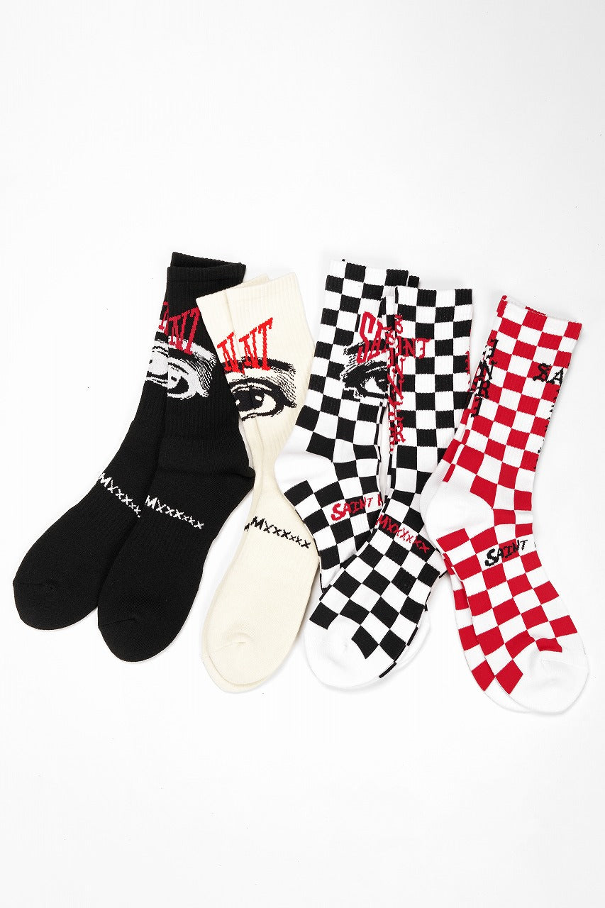 画像をギャラリービューアに読み込む, SAINT Mxxxxxx SOCKS / EYE (BLACK)
