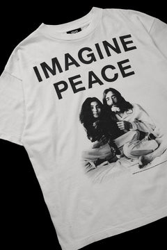 画像をギャラリービューアに読み込む, SAINT Mxxxxxx x JOHN LENNON SS TEE / IMAGINE PEACE (WHITE)