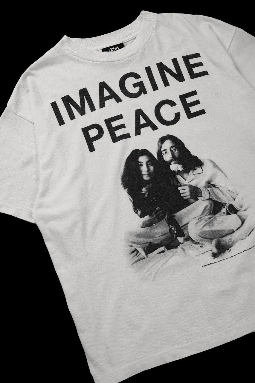 画像をギャラリービューアに読み込む, SAINT Mxxxxxx x JOHN LENNON SS TEE / IMAGINE PEACE (WHITE)