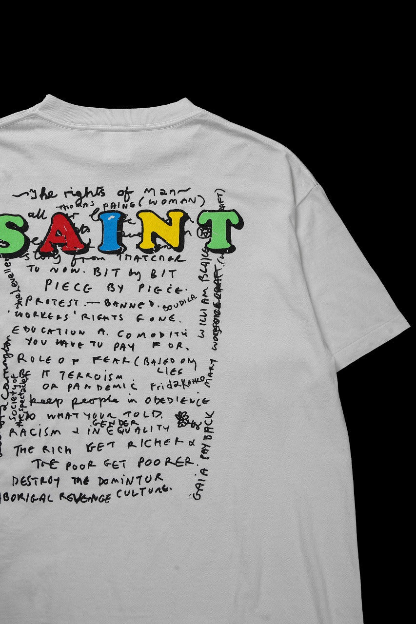 画像をギャラリービューアに読み込む, SAINT Mxxxxxx x Jamie Reid SS TEE / MASK (WHITE)