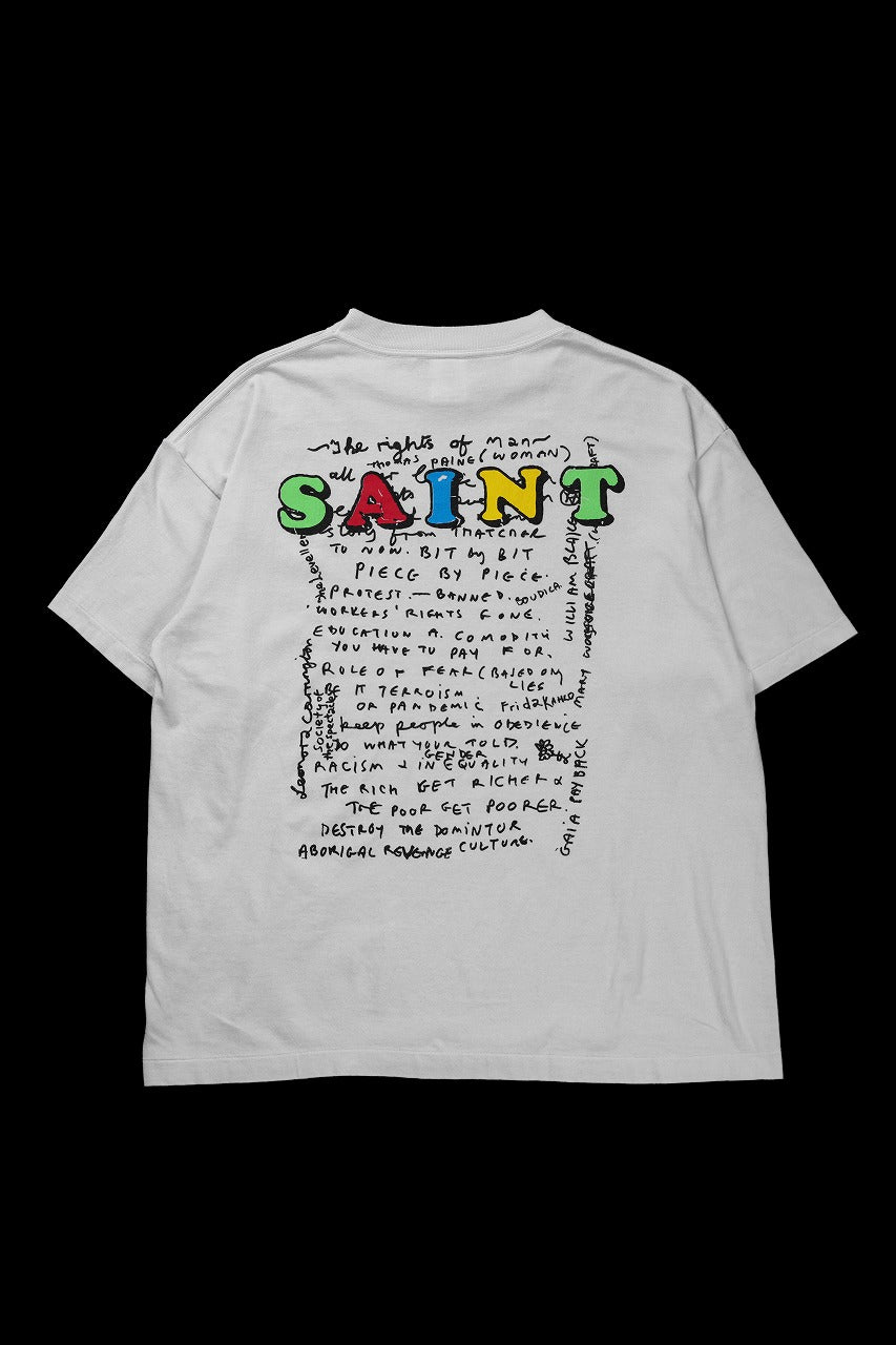 画像をギャラリービューアに読み込む, SAINT Mxxxxxx x Jamie Reid SS TEE / MASK (WHITE)