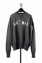 Load image into Gallery viewer, FULLCOUNT "LIL' BIT" FADING SWEAT SHIRT / ORIGINAL CIRCULAR FLEECE (BLACK)