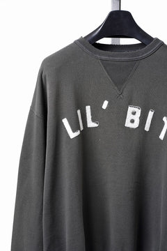 Load image into Gallery viewer, FULLCOUNT "LIL' BIT" FADING SWEAT SHIRT / ORIGINAL CIRCULAR FLEECE (BLACK)
