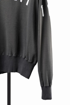 Load image into Gallery viewer, FULLCOUNT "LIL' BIT" FADING SWEAT SHIRT / ORIGINAL CIRCULAR FLEECE (BLACK)