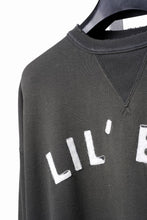 Load image into Gallery viewer, FULLCOUNT "LIL' BIT" FADING SWEAT SHIRT / ORIGINAL CIRCULAR FLEECE (BLACK)