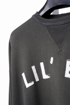 Load image into Gallery viewer, FULLCOUNT "LIL' BIT" FADING SWEAT SHIRT / ORIGINAL CIRCULAR FLEECE (BLACK)