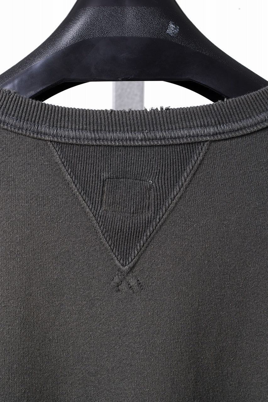 画像をギャラリービューアに読み込む, FULLCOUNT FADING SWEAT SHIRT / ORIGINAL CIRCULAR FLEECE (BLACK)