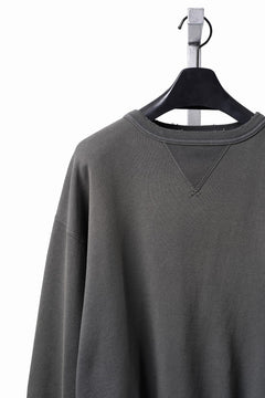 画像をギャラリービューアに読み込む, FULLCOUNT FADING SWEAT SHIRT / ORIGINAL CIRCULAR FLEECE (BLACK)