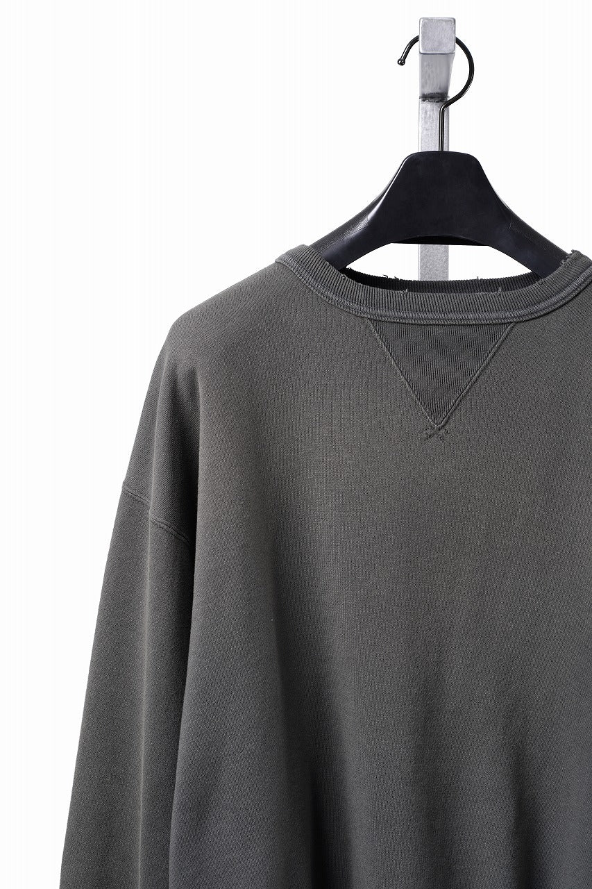 画像をギャラリービューアに読み込む, FULLCOUNT FADING SWEAT SHIRT / ORIGINAL CIRCULAR FLEECE (BLACK)