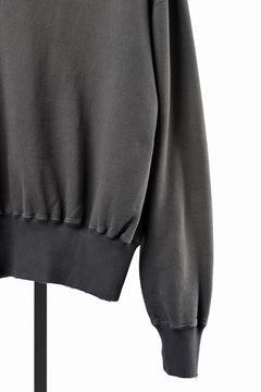 画像をギャラリービューアに読み込む, FULLCOUNT FADING SWEAT SHIRT / ORIGINAL CIRCULAR FLEECE (BLACK)
