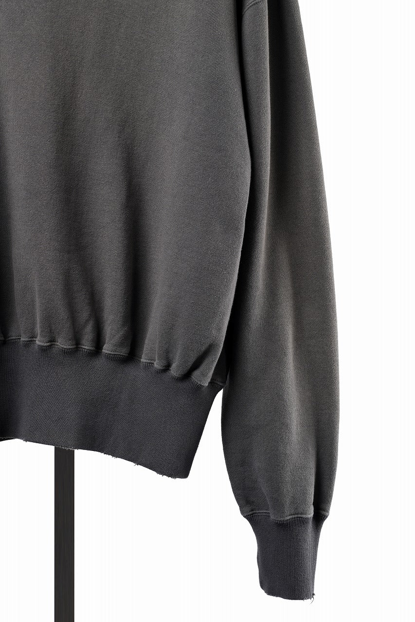 画像をギャラリービューアに読み込む, FULLCOUNT FADING SWEAT SHIRT / ORIGINAL CIRCULAR FLEECE (BLACK)