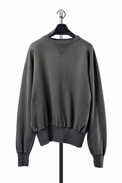 画像をギャラリービューアに読み込む, FULLCOUNT FADING SWEAT SHIRT / ORIGINAL CIRCULAR FLEECE (BLACK)