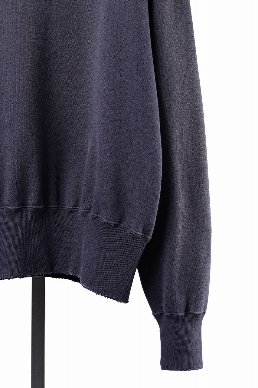 Load image into Gallery viewer, FULLCOUNT FADING SWEAT SHIRT / ORIGINAL CIRCULAR FLEECE (EGG PLANT)