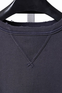 Load image into Gallery viewer, FULLCOUNT FADING SWEAT SHIRT / ORIGINAL CIRCULAR FLEECE (EGG PLANT)