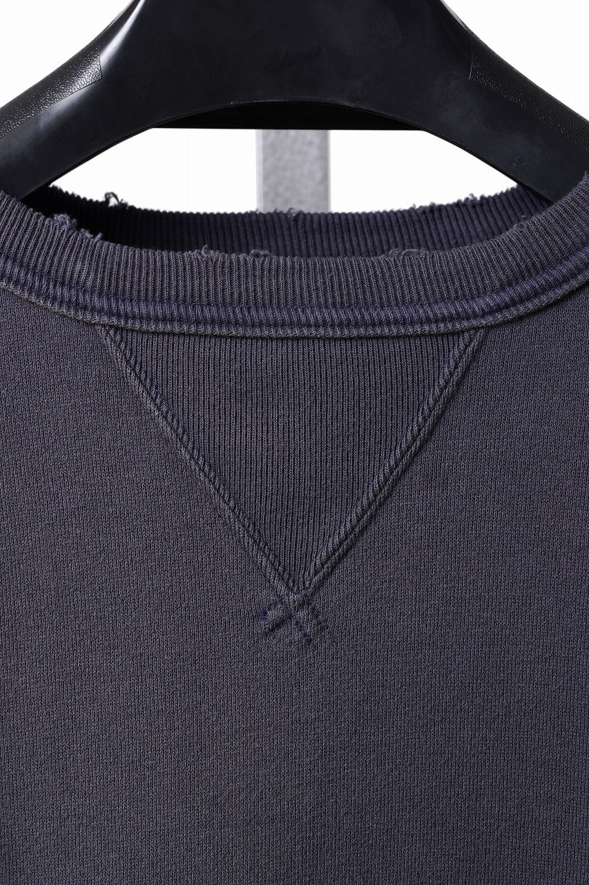 Load image into Gallery viewer, FULLCOUNT FADING SWEAT SHIRT / ORIGINAL CIRCULAR FLEECE (EGG PLANT)