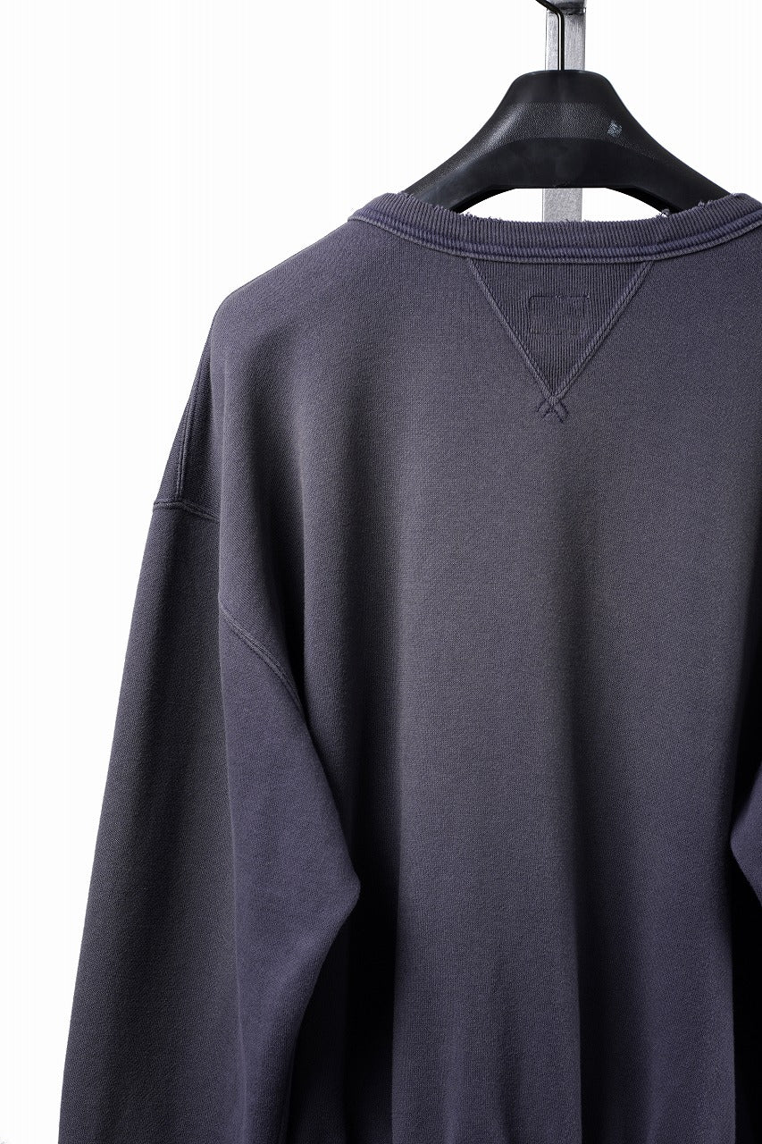 画像をギャラリービューアに読み込む, FULLCOUNT "LIL' BIT" FADING SWEAT SHIRT / ORIGINAL CIRCULAR FLEECE (EGG PLANT)
