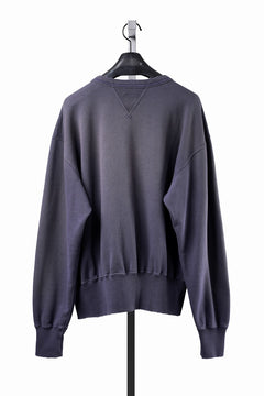 画像をギャラリービューアに読み込む, FULLCOUNT "LIL' BIT" FADING SWEAT SHIRT / ORIGINAL CIRCULAR FLEECE (EGG PLANT)