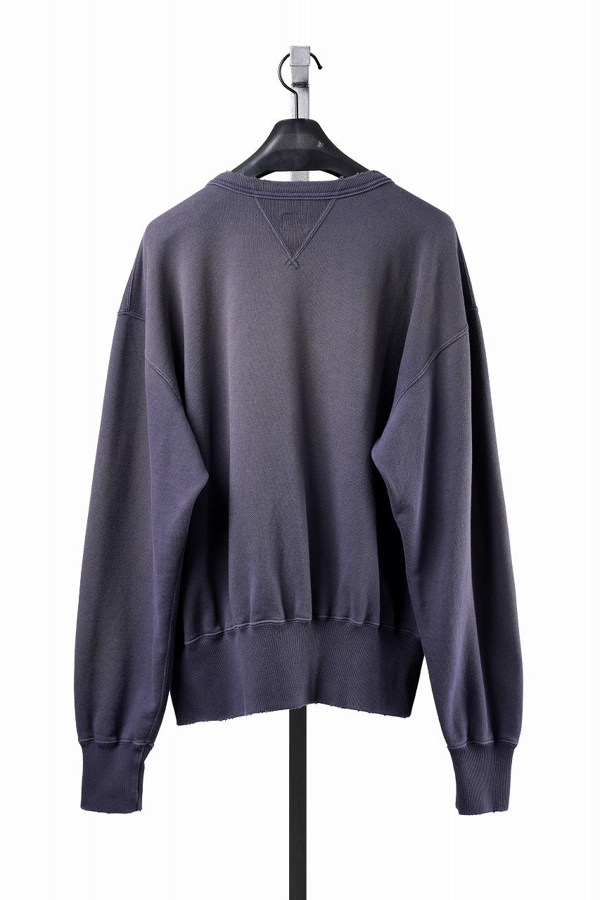画像をギャラリービューアに読み込む, FULLCOUNT "LIL' BIT" FADING SWEAT SHIRT / ORIGINAL CIRCULAR FLEECE (EGG PLANT)
