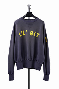 画像をギャラリービューアに読み込む, FULLCOUNT "LIL' BIT" FADING SWEAT SHIRT / ORIGINAL CIRCULAR FLEECE (EGG PLANT)