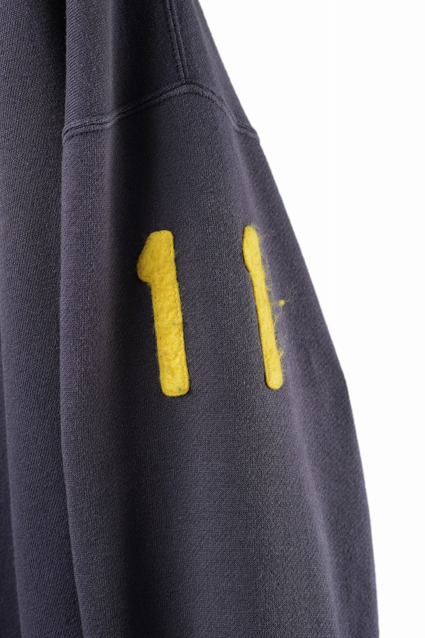 画像をギャラリービューアに読み込む, FULLCOUNT "LIL' BIT" FADING SWEAT SHIRT / ORIGINAL CIRCULAR FLEECE (EGG PLANT)