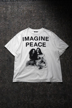 画像をギャラリービューアに読み込む, SAINT Mxxxxxx x JOHN LENNON SS TEE / IMAGINE PEACE (WHITE)