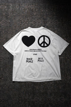 画像をギャラリービューアに読み込む, SAINT Mxxxxxx x JOHN LENNON SS TEE / IMAGINE PEACE (WHITE)
