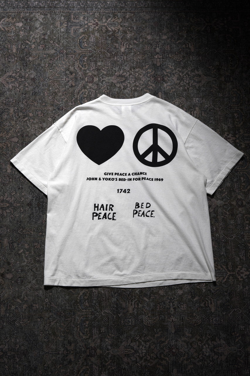 画像をギャラリービューアに読み込む, SAINT Mxxxxxx x JOHN LENNON SS TEE / IMAGINE PEACE (WHITE)