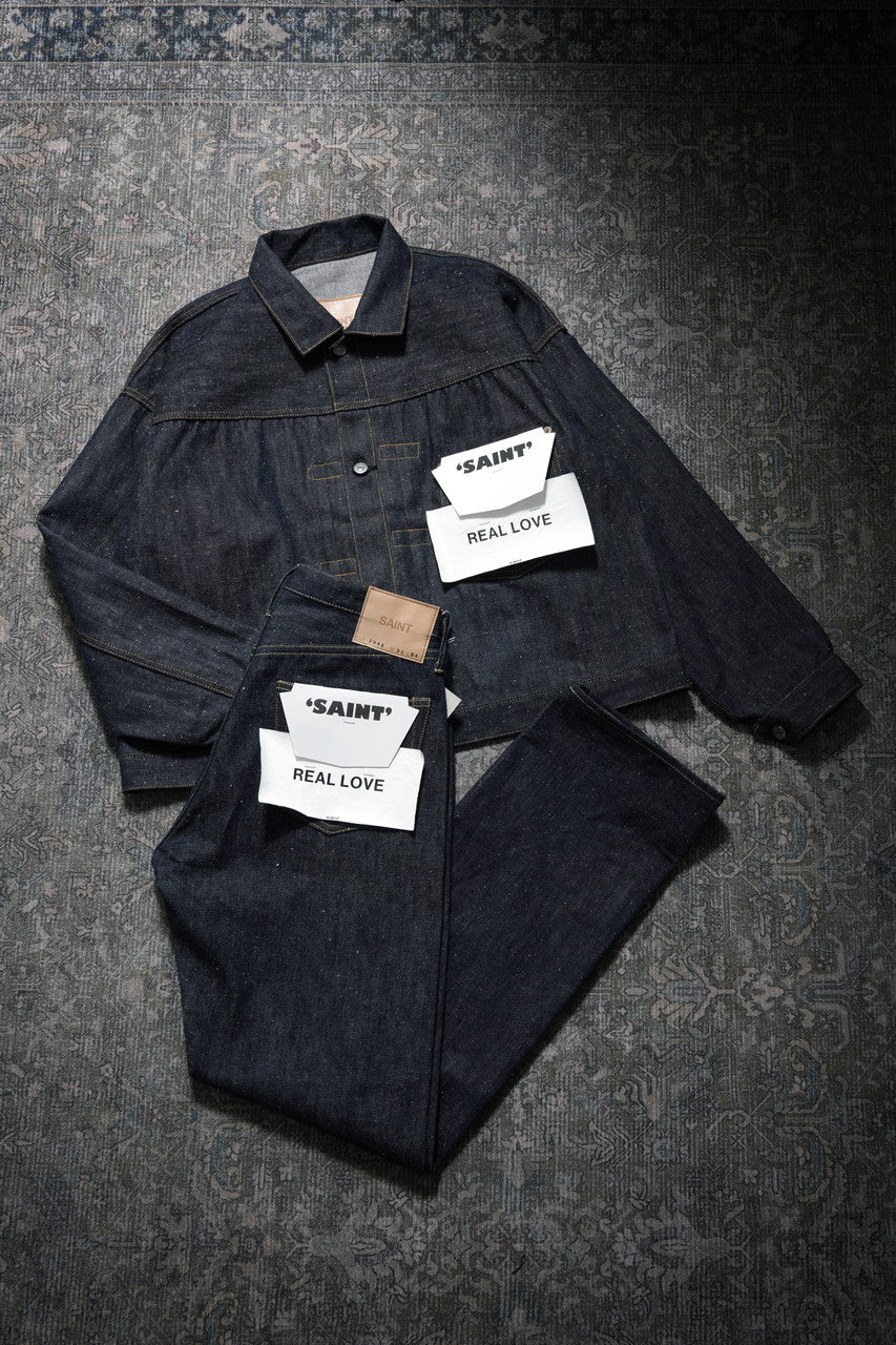 画像をギャラリービューアに読み込む, SAINT Mxxxxxx x BerBerJin DENIM PANTS / REGID (BLUE)