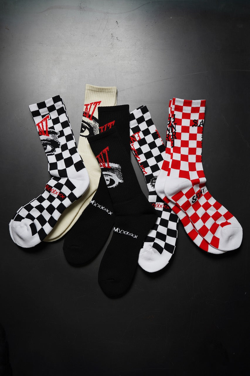 画像をギャラリービューアに読み込む, SAINT Mxxxxxx SOCKS / EYE (BLACK)