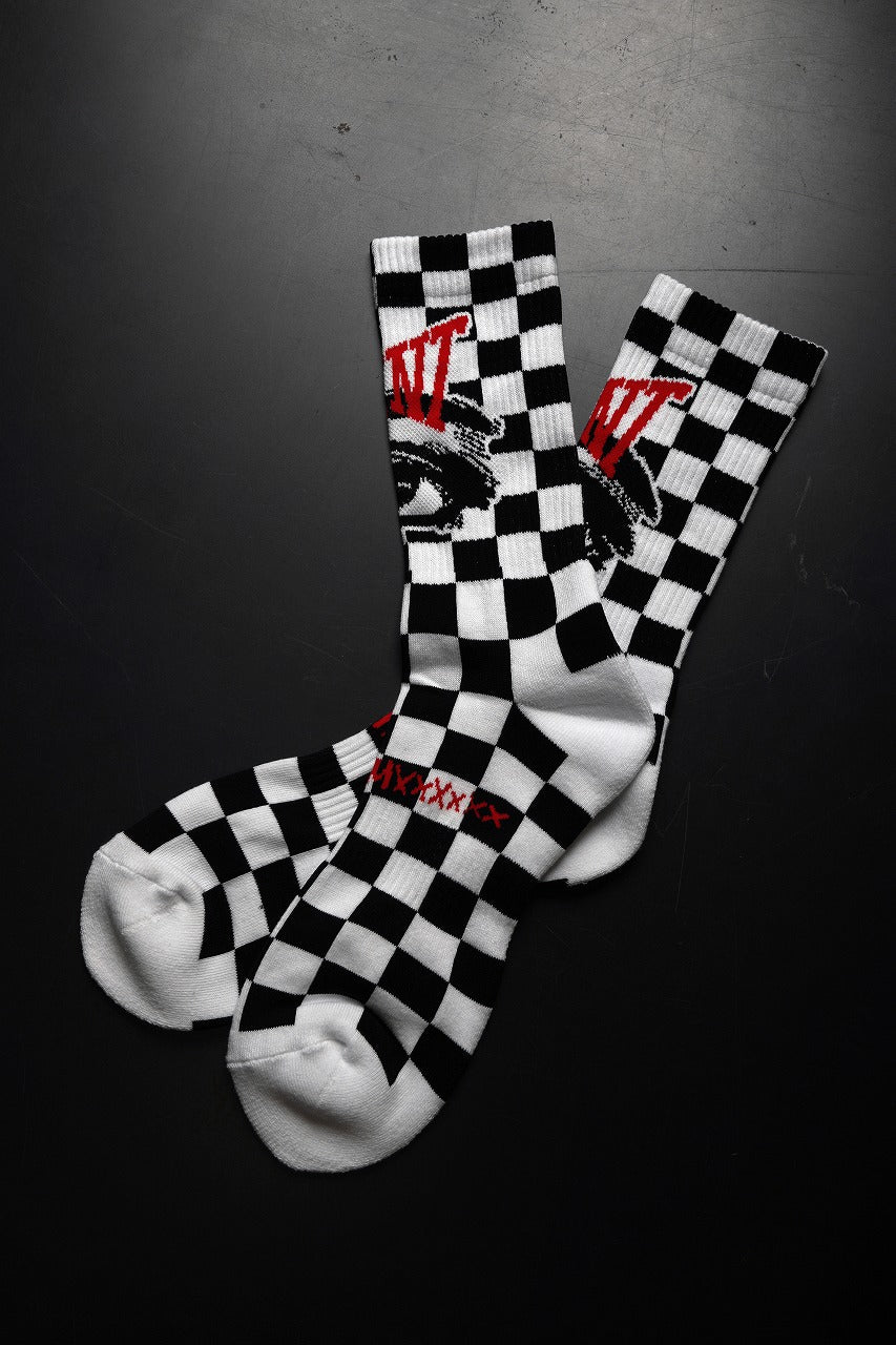 画像をギャラリービューアに読み込む, SAINT Mxxxxxx SOCKS / EYE (BLACK + WHITE)