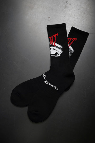 SAINT Mxxxxxx SOCKS / EYE (BLACK)