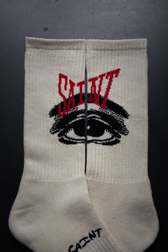 画像をギャラリービューアに読み込む, SAINT Mxxxxxx SOCKS / EYE (ECRU)