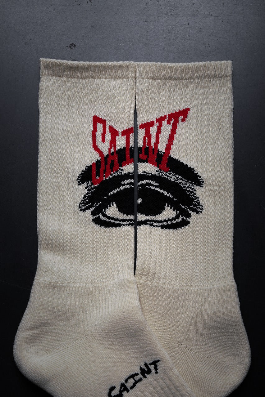 画像をギャラリービューアに読み込む, SAINT Mxxxxxx SOCKS / EYE (ECRU)