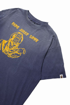 画像をギャラリービューアに読み込む, SAINT Mxxxxxx × A BATHING APE® SS TEE / FADE AWAY LOVE (NAVY)