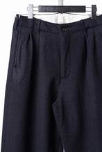 Load image into Gallery viewer, FULLCOUNT 1145 WOOL MELTON WIDETUCK TROUSERS (NAVY)
